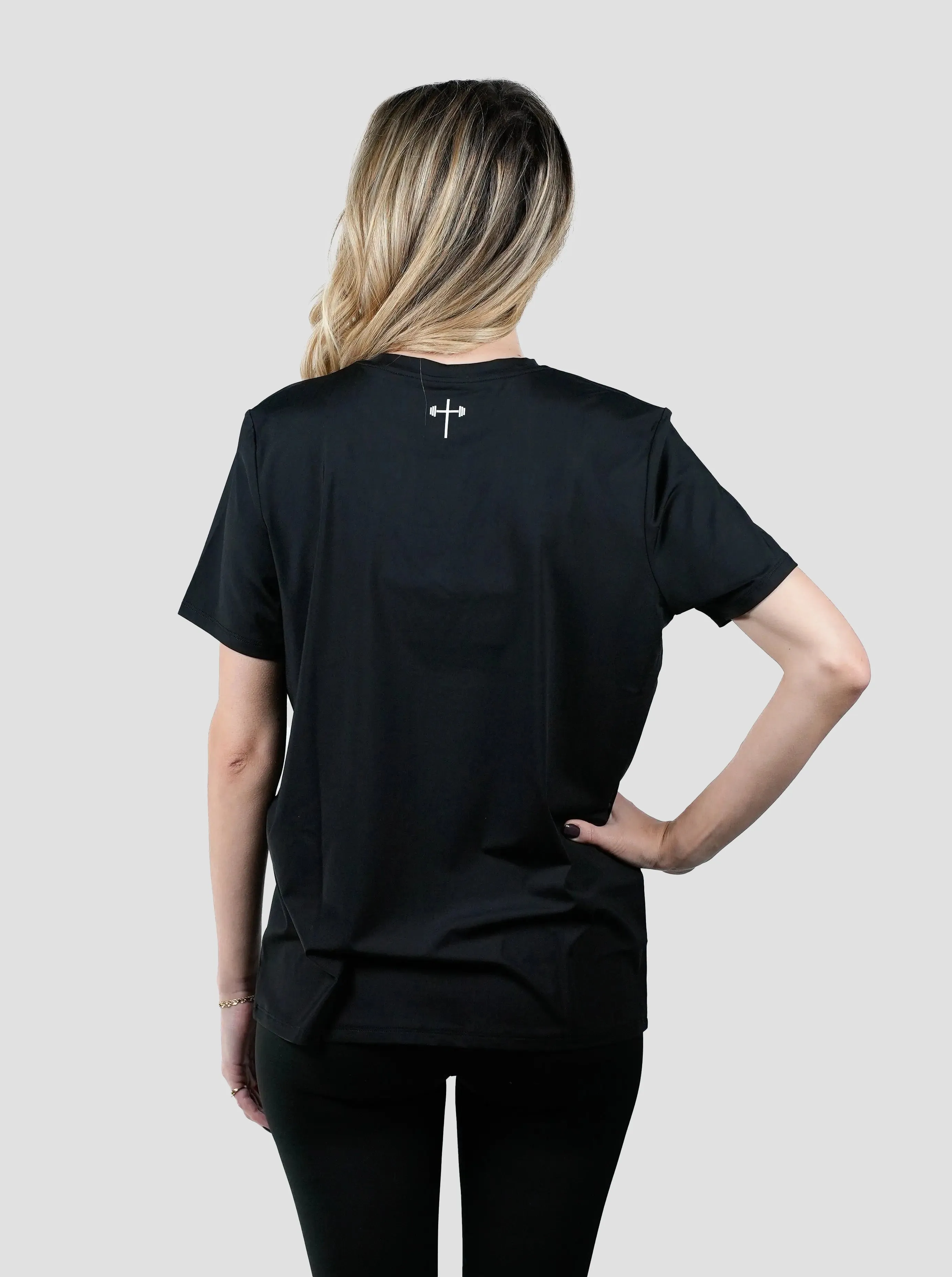 Women's Powered By Faith Performance Tee