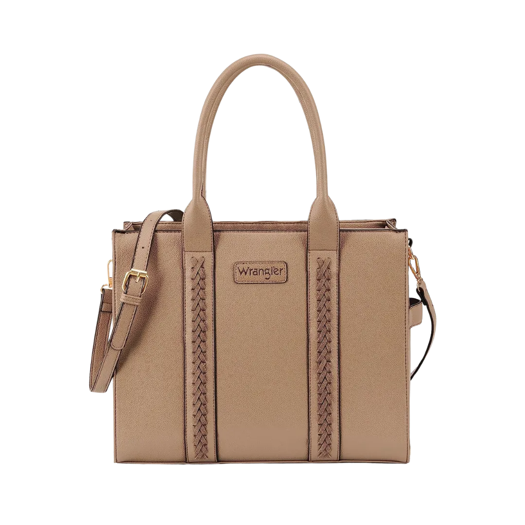 Wrangler Women's Carry All Crossbody Khaki Tote